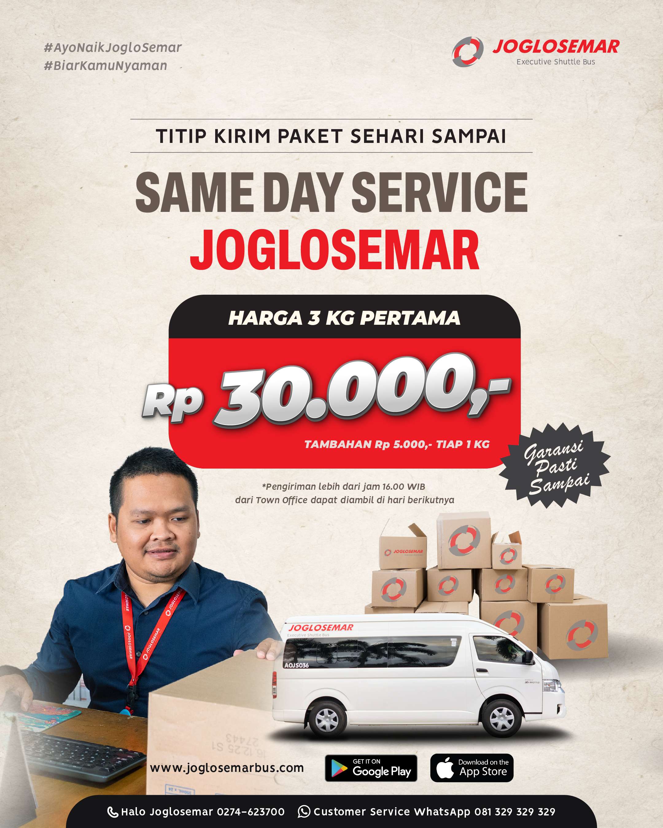 Simak Cara Tracking Shuttle Joglosemar Lebih Mudah Ini! same day service joglosemar