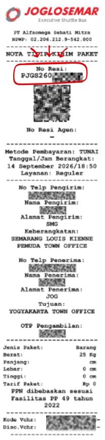 Cek Resi Joglosemar
